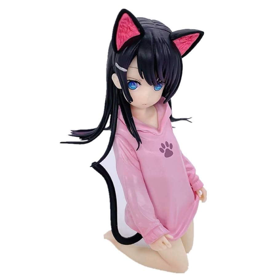 アニメキャラクター フィギュア 猫耳 紫色 Amazon.co.jp: アニメフィギュア きなこ ゴールデンヘッド 1/6